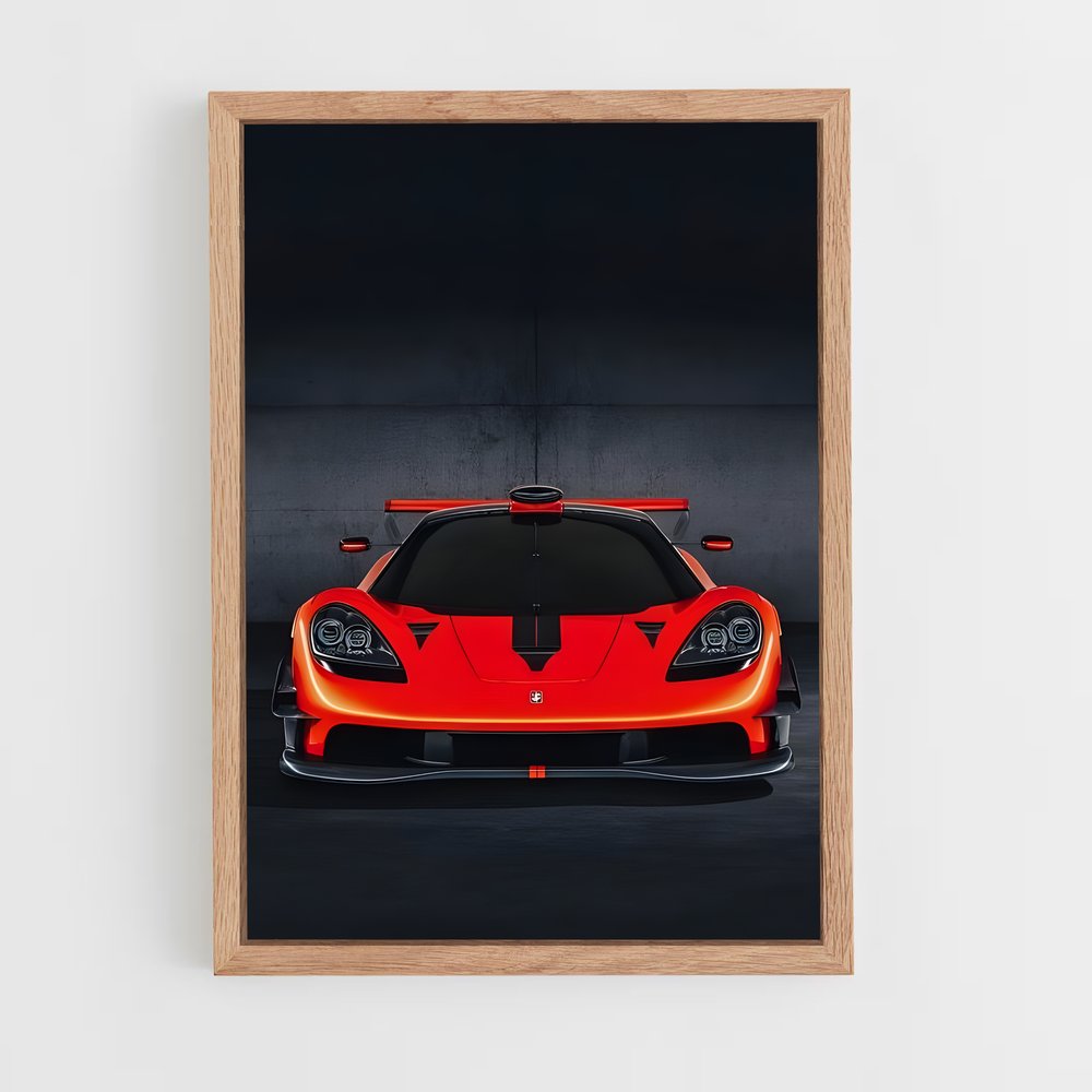 Poster McLaren Rouge Éclat – affiche Gordon Murray (vue 4)